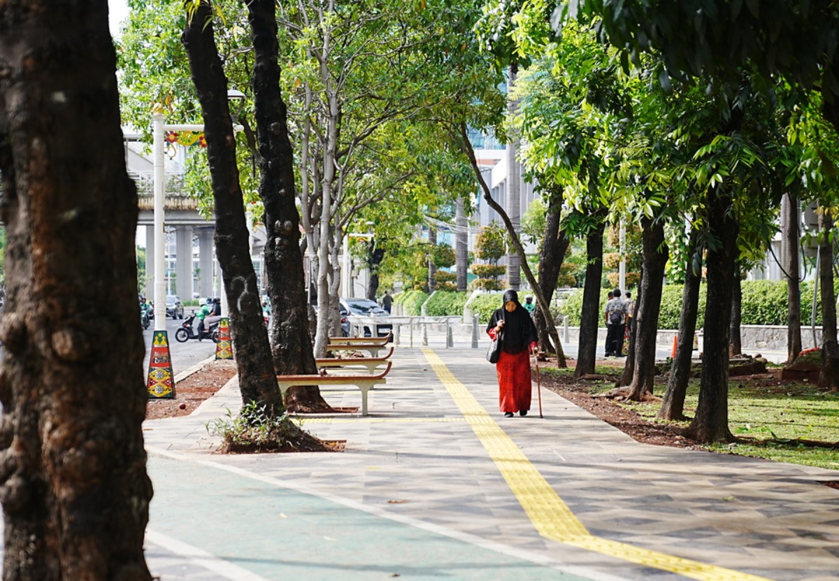 Wajah Baru Rasuna Said mulai terlihat setelah Pemprov DKI menuntaskan pembongkaran 109 tiang monorel