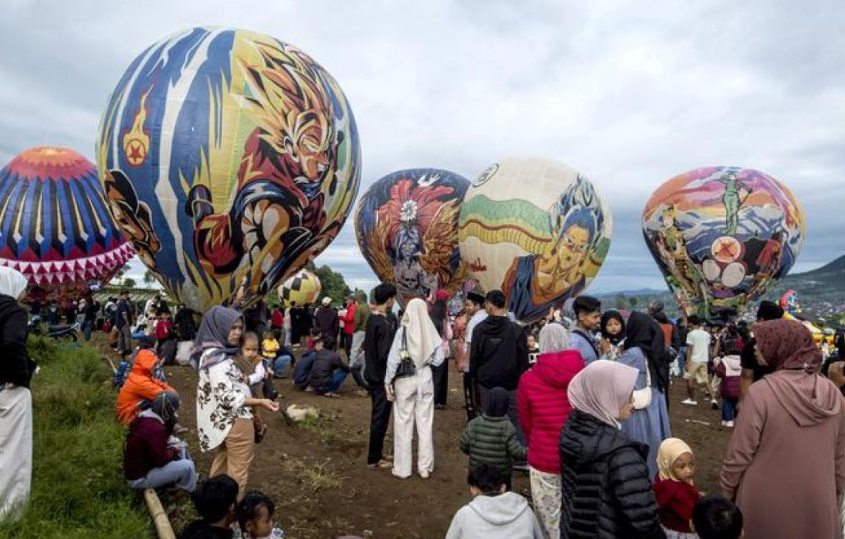 kemeriahan Festival Balon Udara Wonosobo 2026